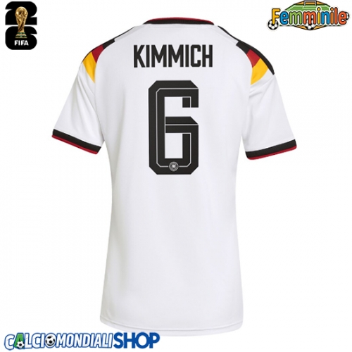 Maglie da calcio Germania Joshua Kimmich #6 Prima Maglia Femminile Mondiali 2026  Manica Corta